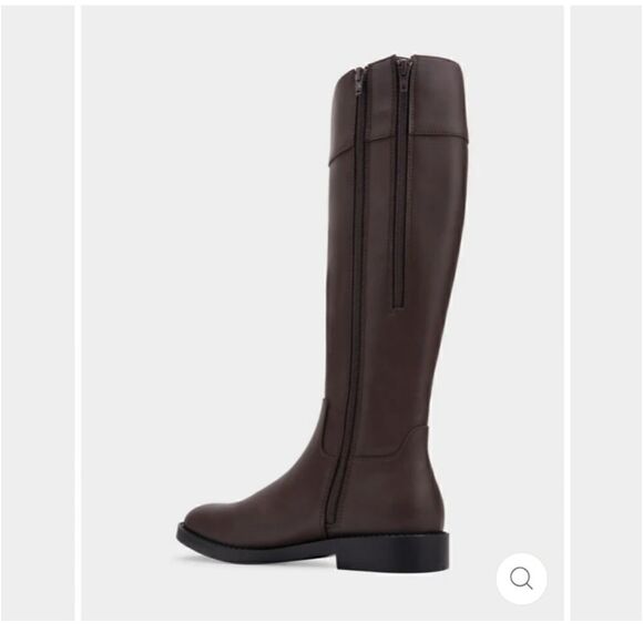 Aerosoles Taba brown faux leather tall shaft riding boot with 1" heel size 7 NWT - Picture 1 of 8